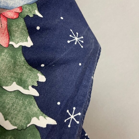 Holiday Apron Winter Christmas Snowman Country Twee Handmade Festive Cottage - Picture 9 of 11